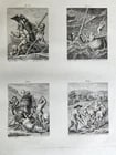 1780 The TRIUMPH of Death ENGRAVINGS by HOLBEIN antique Le triomphe de la mort - 11