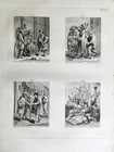 1780 The TRIUMPH of Death ENGRAVINGS by HOLBEIN antique Le triomphe de la mort - 12