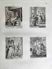 1780 The TRIUMPH of Death ENGRAVINGS by HOLBEIN antique Le triomphe de la mort - 14