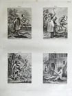 1780 The TRIUMPH of Death ENGRAVINGS by HOLBEIN antique Le triomphe de la mort (1 of 16)