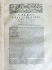 1565 RENAISSANCE EDITION OF GALEN antique FOLIO 16th century FAMOUS MEDICAL WORK - 4