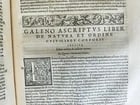 1565 RENAISSANCE EDITION OF GALEN antique FOLIO 16th century FAMOUS MEDICAL WORK - 7
