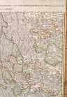 1730s CURSUS RHENI a BASILIAE MAP antique GERMANY SWITZERLAND AUSTRIA - 3