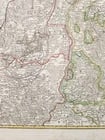 1730s CURSUS RHENI a BASILIAE MAP antique GERMANY SWITZERLAND AUSTRIA - 5