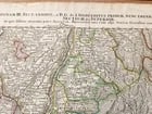 1730s CURSUS RHENI a BASILIAE MAP antique GERMANY SWITZERLAND AUSTRIA - 6