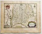 1640 MAP of GERMANY ERBACH by WILLEM BLAEU antique AUTHENTIC hand colored: Title: 1640 MAP of GERMANY ERBACH by WILLEM BLAEU antique AUTHENTIC hand colored Description: MAP ERPACH COMITATUS Amsterdam: Willem Blaeu; 1640. (from : Theatrum orbis terrarum, sive Atlas novus)