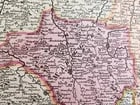 1720s MAP of GERMANY SAXONY by J.B.HOMANN antique AUTHENTIC hand colored - 4