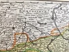 1720s MAP of GERMANY SAXONY by J.B.HOMANN antique AUTHENTIC hand colored - 5