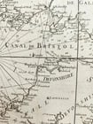 1778 MAP of FRANCE & ENGLAND antique LA MANCHE 20 3/4 by 29 1/2 inches - 6