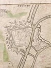 1716 4 parts MAP antique Stralsund - Wismar - Stettin - Stralsund by Homann - 2