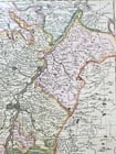 1760s ALSACE FRANCE antique MAP SUPERIORIS atque INFERIORIS ALSATIAE by T.Lotter - 3