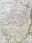 1760s ALSACE FRANCE antique MAP SUPERIORIS atque INFERIORIS ALSATIAE by T.Lotter - 4