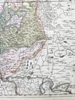 1760s ALSACE FRANCE antique MAP SUPERIORIS atque INFERIORIS ALSATIAE by T.Lotter - 5