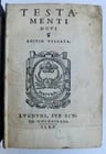 1546 BIBLE in LATIN FULLY ILLUSTRATED antique RARE pocket size NEW TESTAMENT: Title: 1546 BIBLE in LATIN FULLY ILLUSTRATED antique RARE pocket size NEW TESTAMENT Description: TESTAMENTI NOVI editio vulgata Lugduni, Sub Scuto Coloniensi; 1546 ("Lyon, under the shield of Cologne"