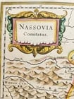 1640 MAP of GERMANY COUNTY of NASSAU by WILLEM BLAEU antique AUTHENTIC - 4