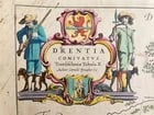 1640 Overijssel NETHERLANDS MAP by WILLEM BLAEU antique AUTHENTIC handcolored (1 of 4)
