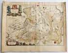 1640 Overijssel NETHERLANDS MAP by WILLEM BLAEU antique AUTHENTIC handcolored - 2