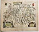 1640 MAP of GERMANY FOSSA SANCTAE MARIAE by WILLEM BLAEU antique AUTHENTIC: Title: 1640 MAP of GERMANY FOSSA SANCTAE MARIAE by WILLEM BLAEU antique AUTHENTIC Description: MAP FOSSA SANCTAE MARIAE Amsterdam: Willem Blaeu; 1640. (from : Theatrum orbis terrarum, sive Atlas