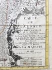 1754 ALSACE FRANCE antique MAP Carte de L'Alsace .. et Basse et Le Sundgau - 2