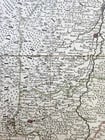 1754 ALSACE FRANCE antique MAP Carte de L'Alsace .. et Basse et Le Sundgau - 3