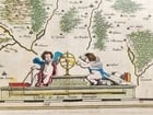 1640 MAP of FRANCE Longpendu Charolais by WILLEM BLAEU antique AUTHENTIC - 3
