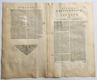 1640 MAP GASTINOIS SENONOIS FRANCE WILLEM BLAEU antique AUTHENTIC hand colored - 4