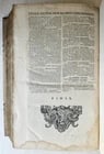 1720 COMMENTARIA in duodecim PROPHETAS MINORES PIGSKIN BOUND FOLIO antique - 9