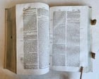 1736 AUGUSTINO CALMET antique BLIND STAMPED PIGSKIN BOUND FOLIO - 10