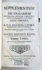 1736 AUGUSTINO CALMET antique BLIND STAMPED PIGSKIN BOUND FOLIO - 2