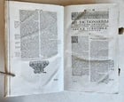 1736 AUGUSTINO CALMET antique BLIND STAMPED PIGSKIN BOUND FOLIO - 7