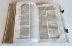 1736 AUGUSTINO CALMET antique BLIND STAMPED PIGSKIN BOUND FOLIO - 9
