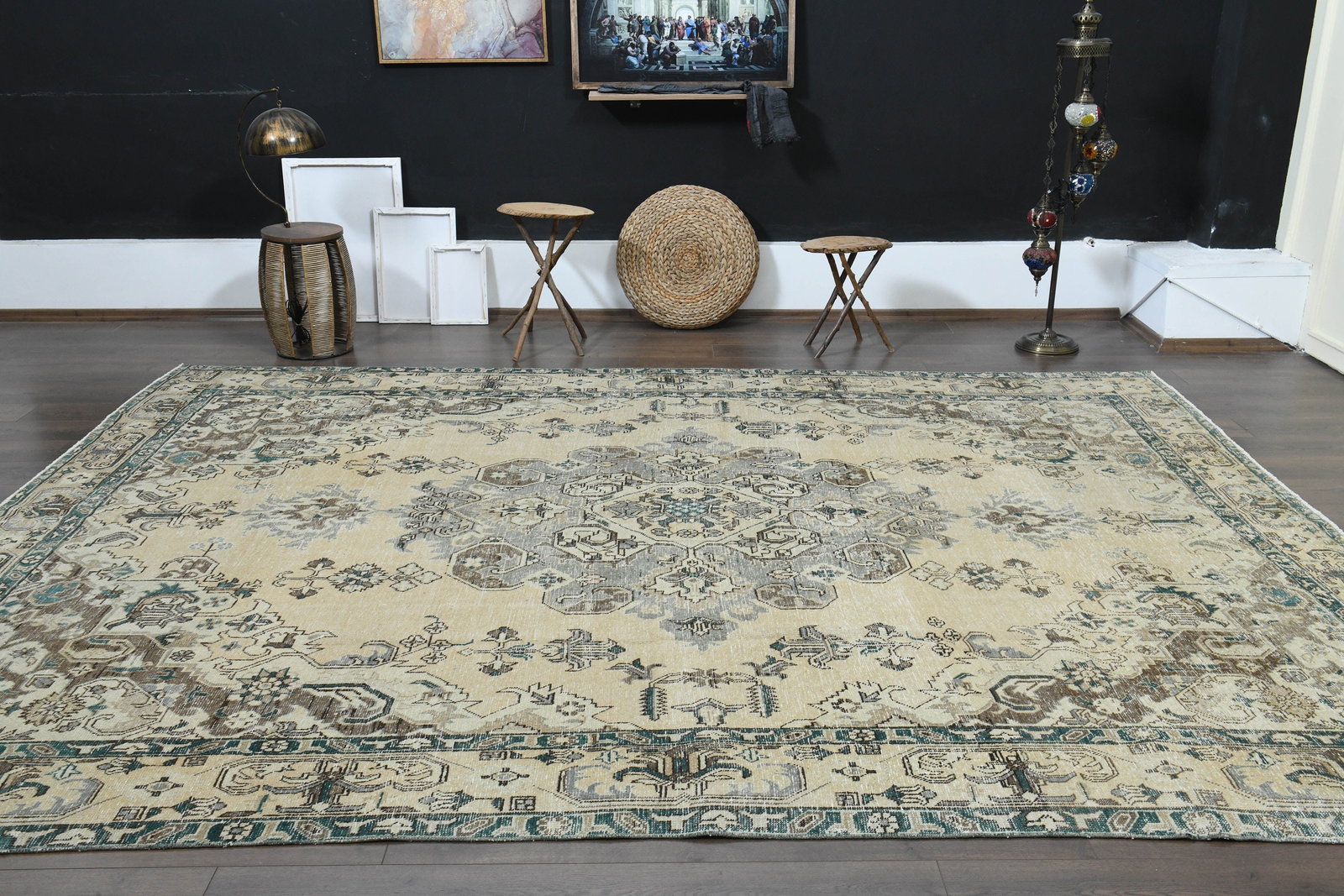 9.5x12.3 ft, PERSIAN AREA RUG - 9