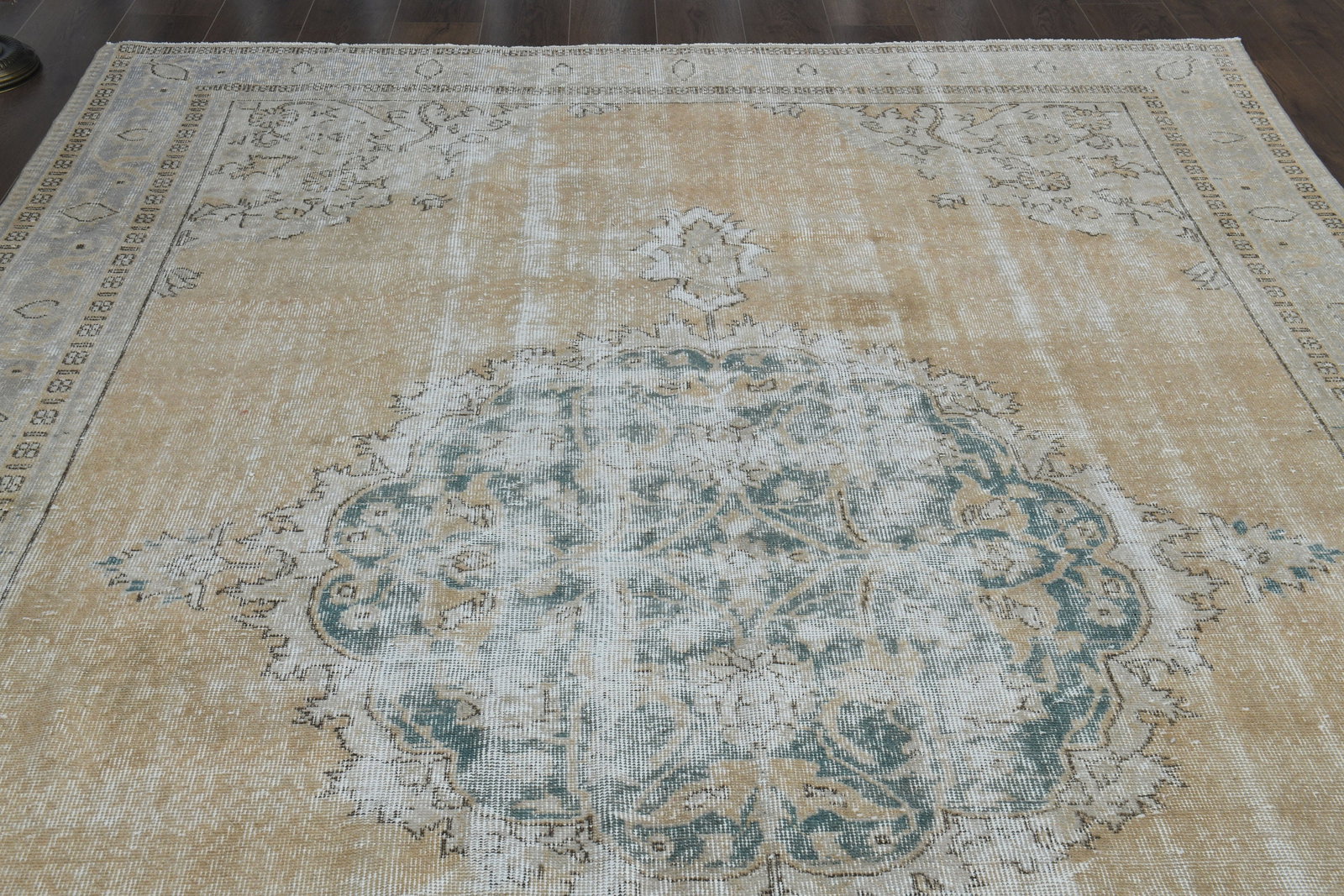 7.7x11.1 ft, ORANGE ORIENTAL RUG - 8