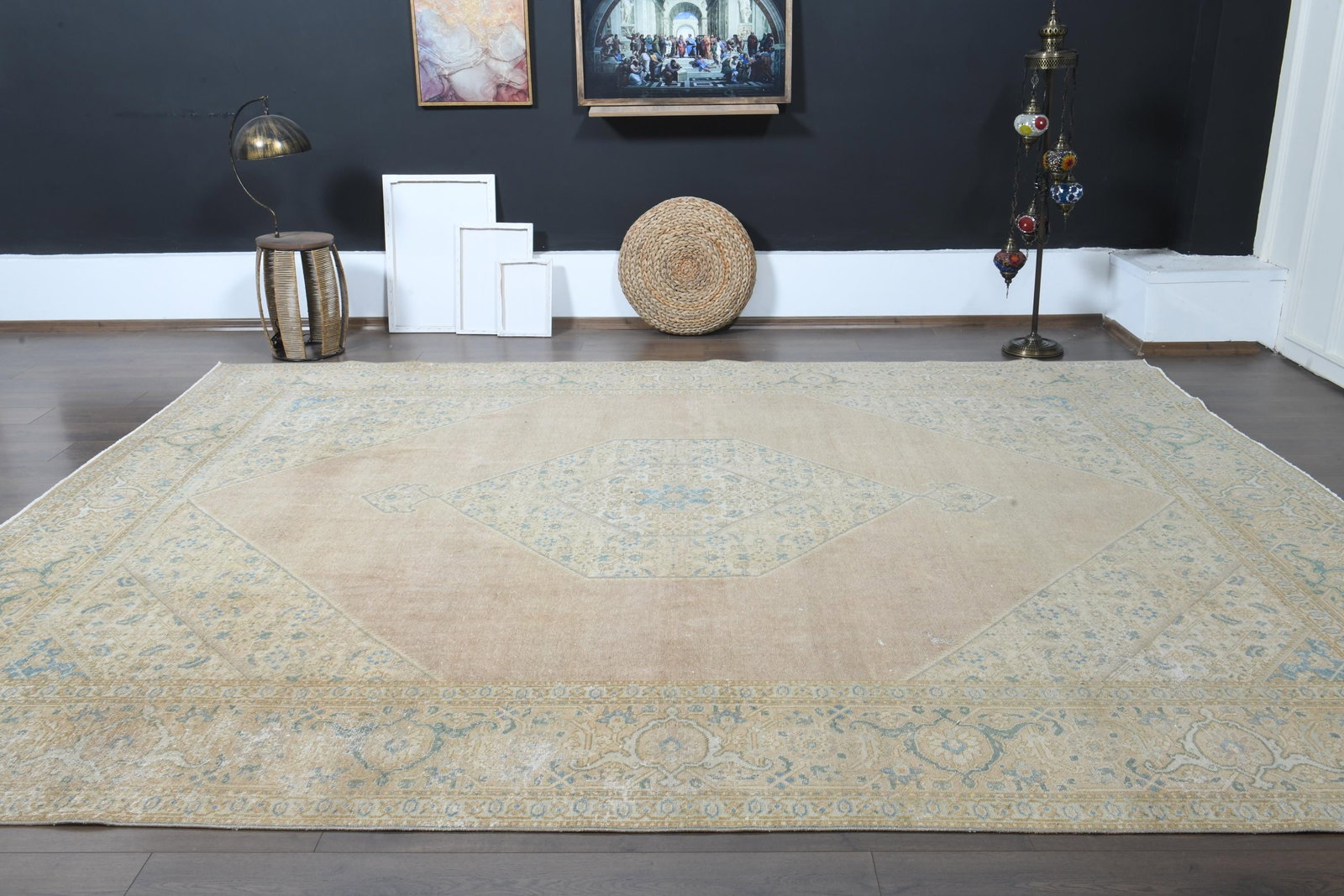 9'5x12'9 ft, ORANGE PERSIAN RUG - 9