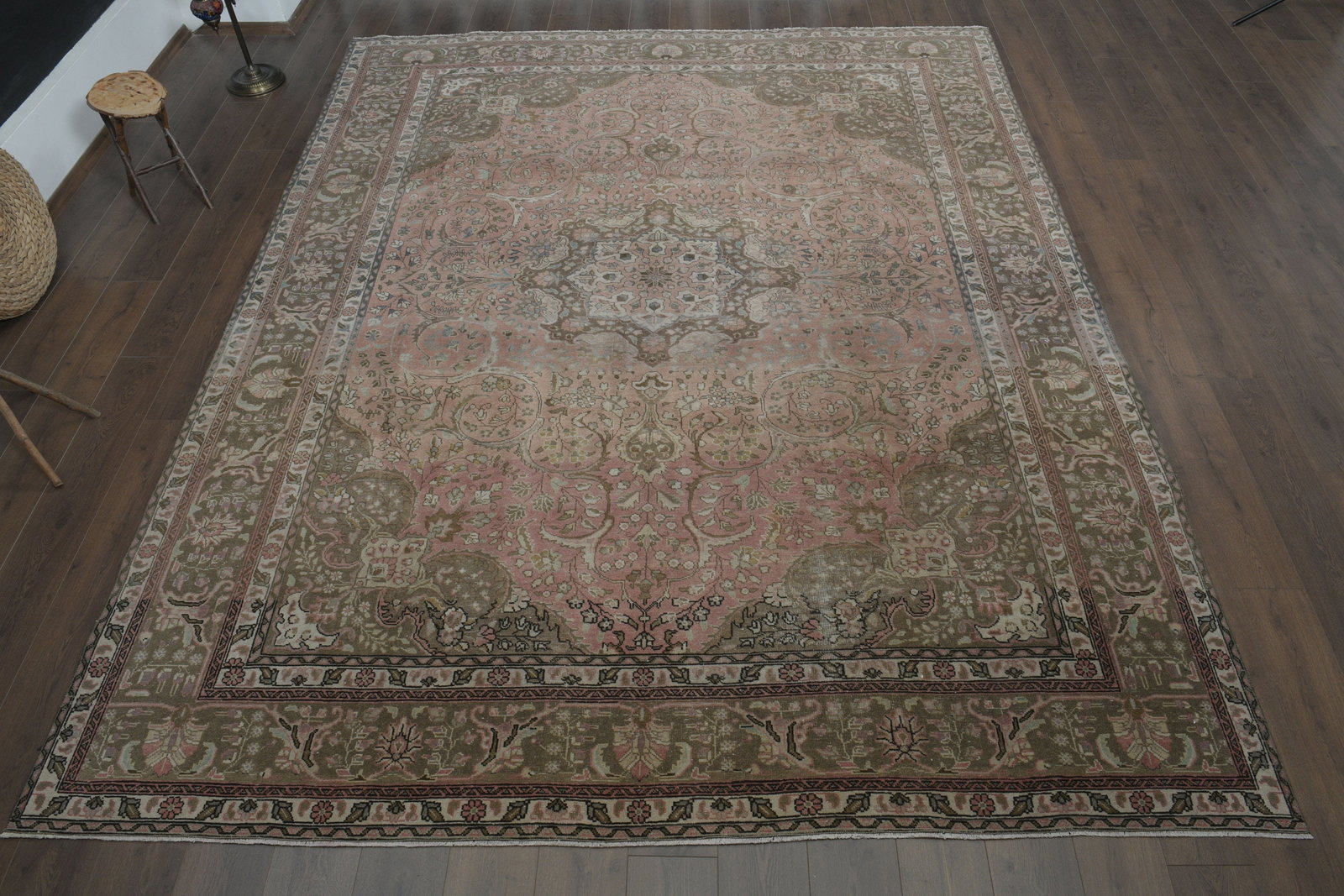 9.6x12 ft, PINK TURKISH RUG - 2