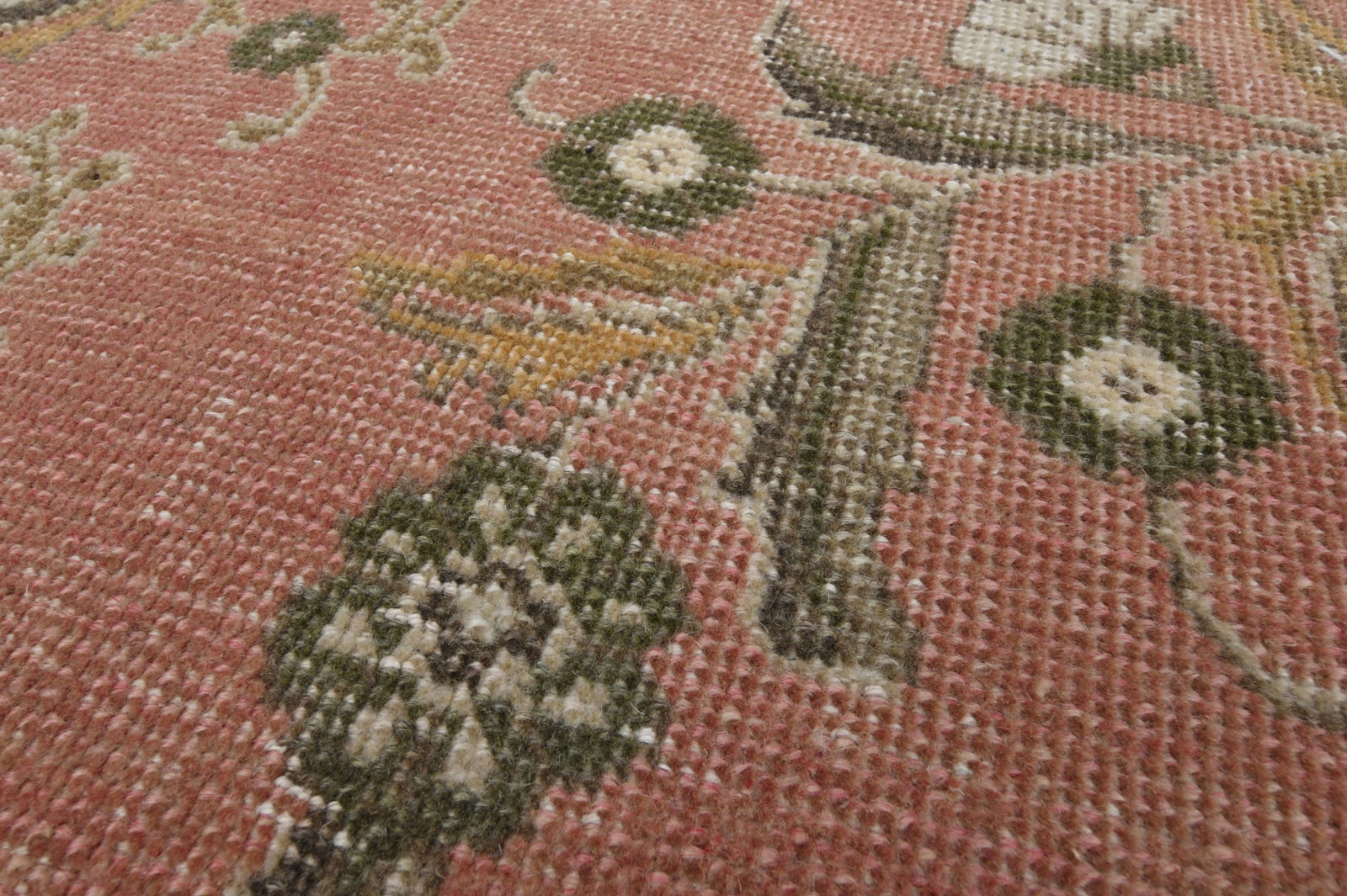 9'2x12'1 ft, PINK TURKISH RUG - 3