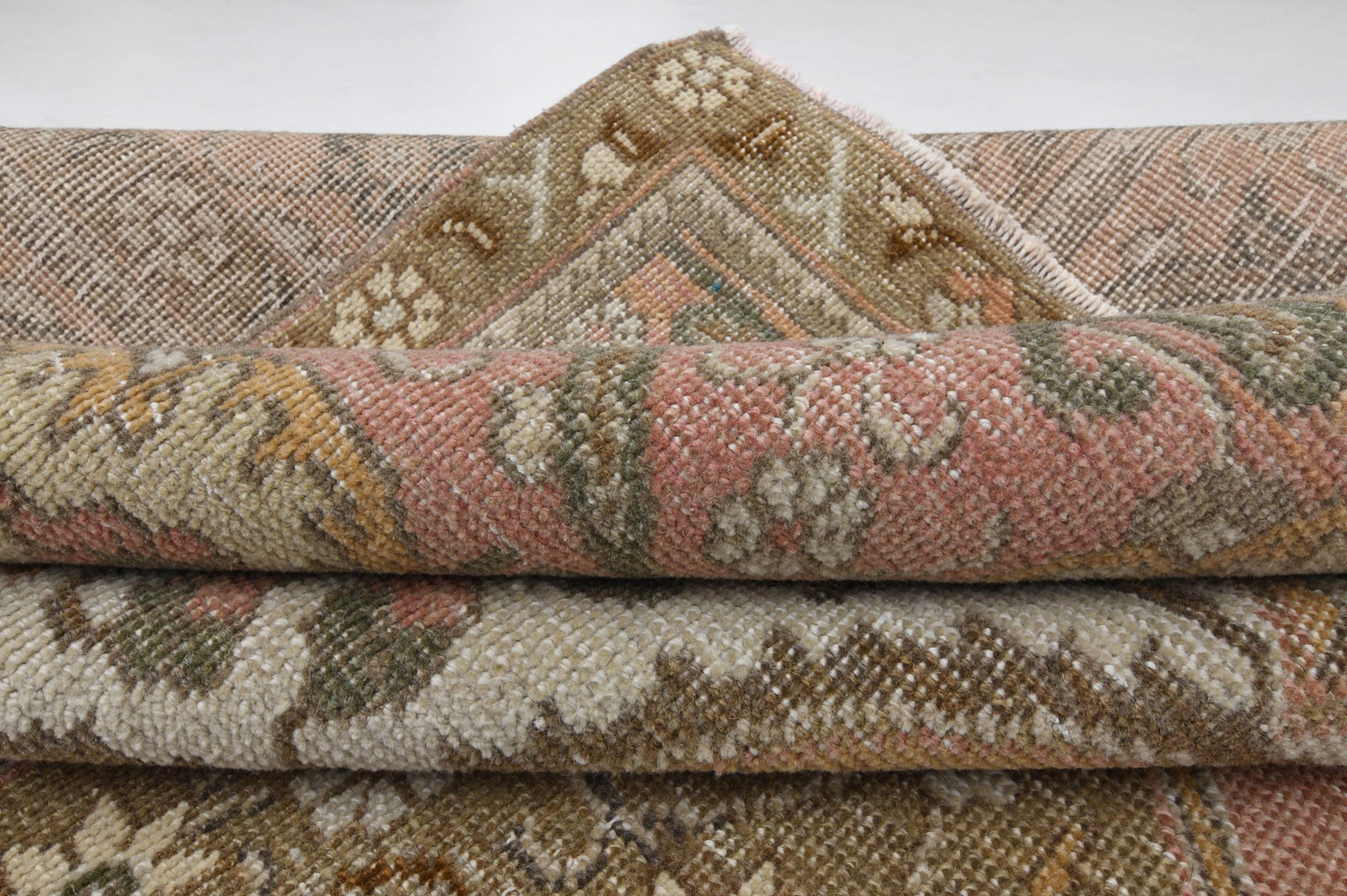 9'2x12'1 ft, PINK TURKISH RUG - 7