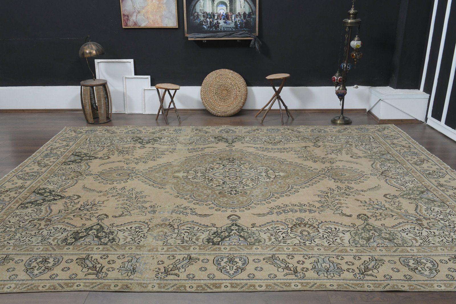 9'5x12'7 ft, VINTAGE TURKISH RUG - 9