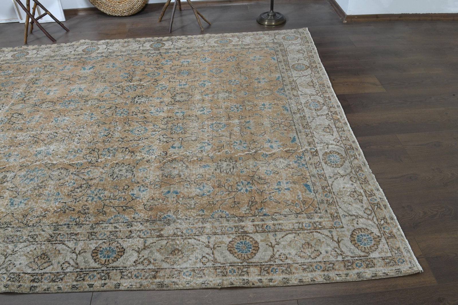 9'2x11'9 ft, PINK TURKISH RUG - 7