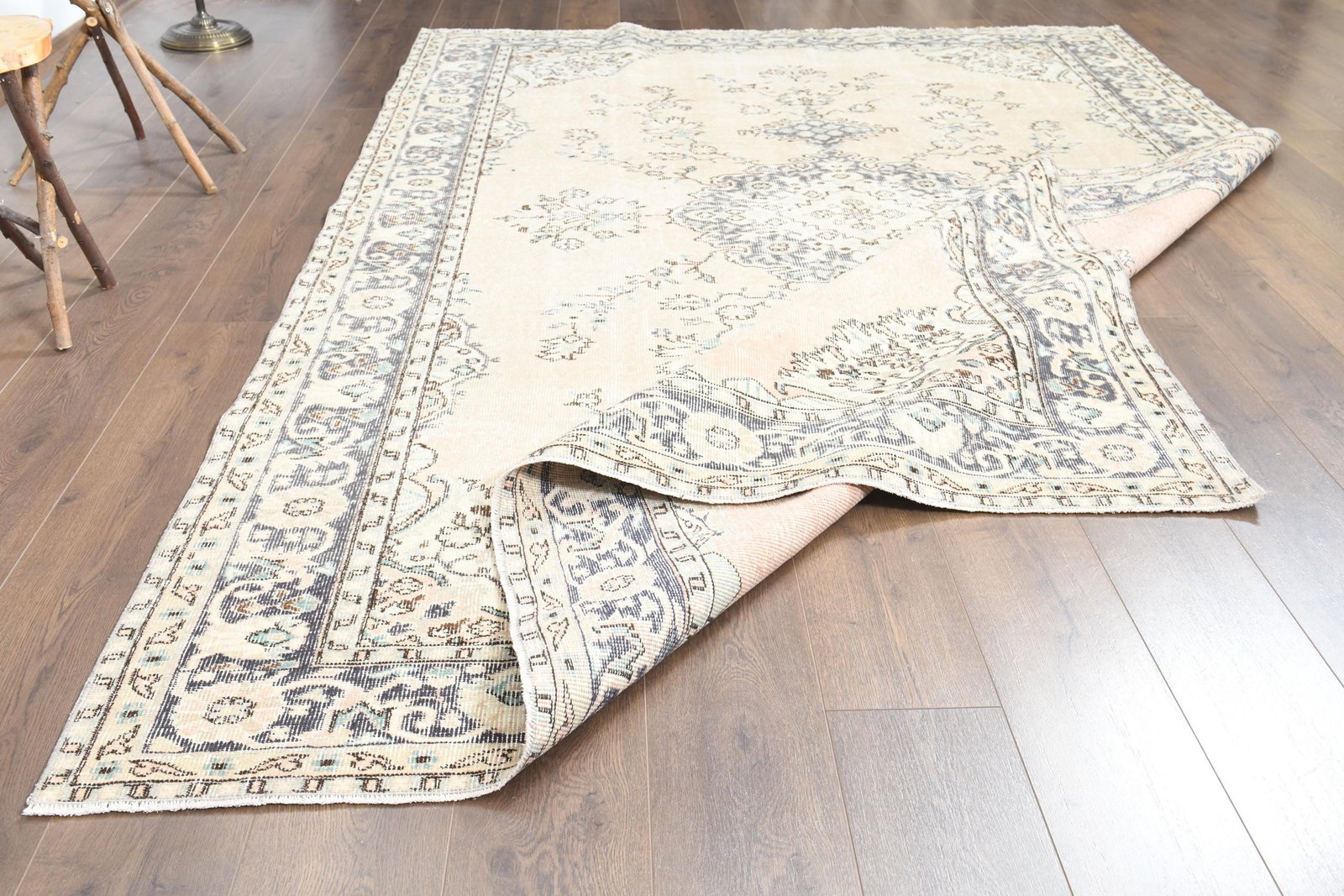 9'7x12'2 ft, PINK BEIGE DeCOR - 2