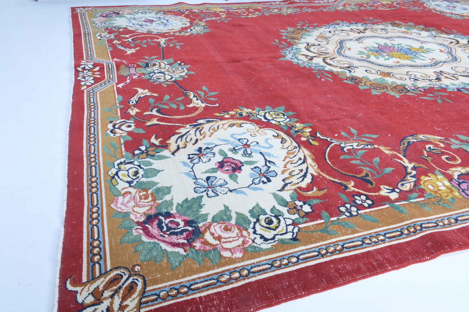9.7x11.8 ft, VINTAGE Rug, TURKISH - 3
