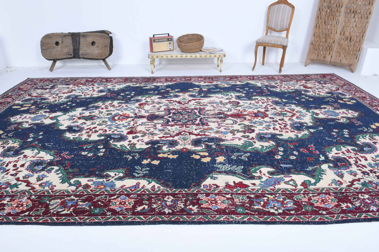 8.7x14.4 ft, TURKISH RUG, Vintage - 4