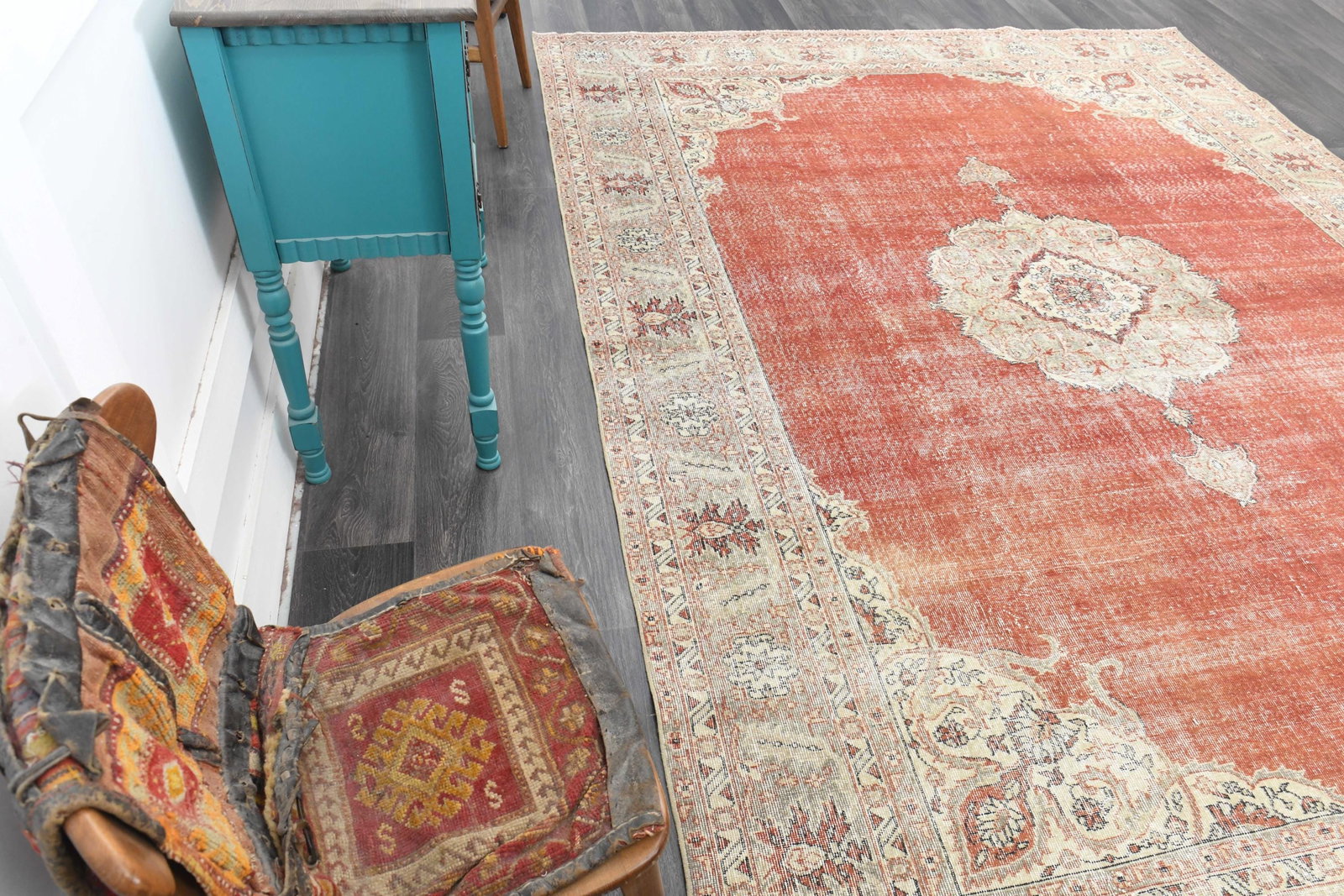 8.6x11.5 ft, ORANGE BEIGE TURKISH - 7