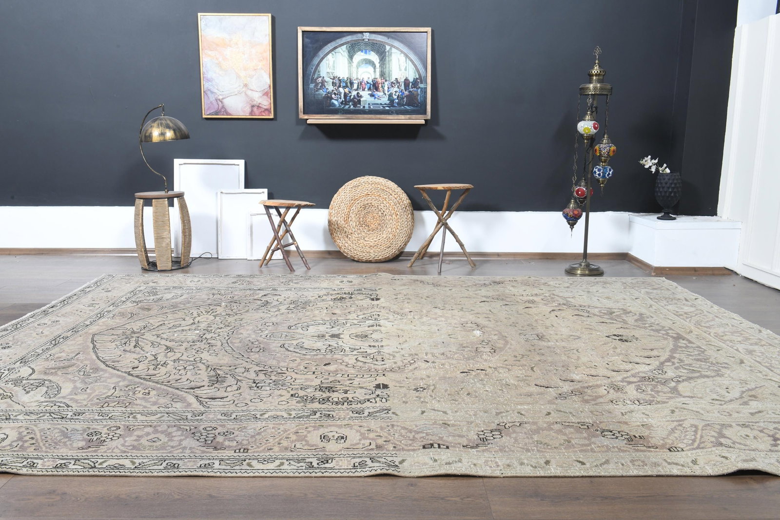 8x11'5 ft, PERSIAN MINIMALIST RUG - 9