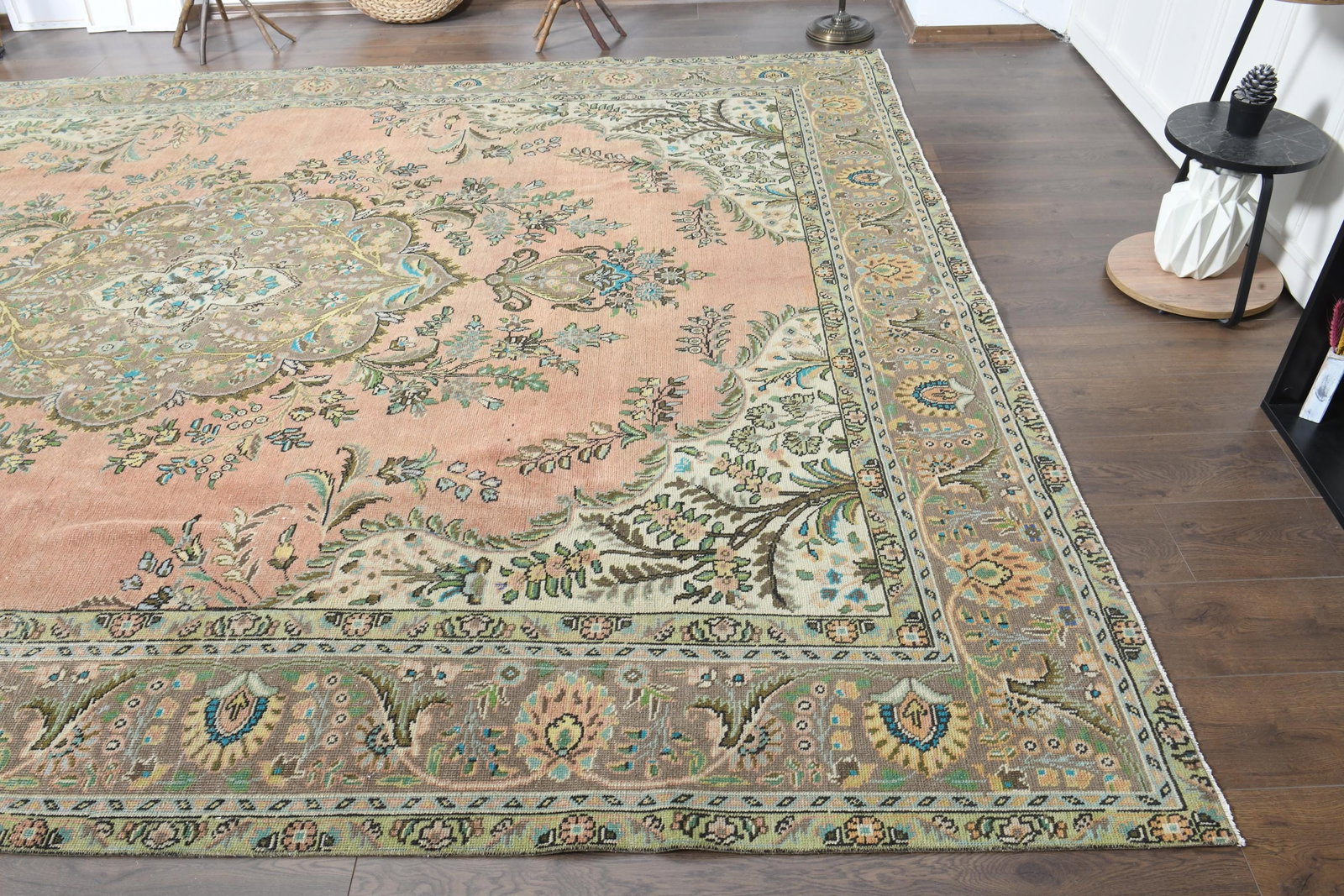 9.5x12.6 ft, OVERSIZED ORANGE BROWN - 5