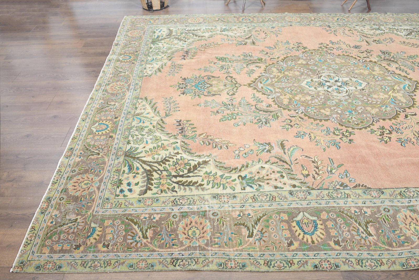 9.5x12.6 ft, OVERSIZED ORANGE BROWN - 8