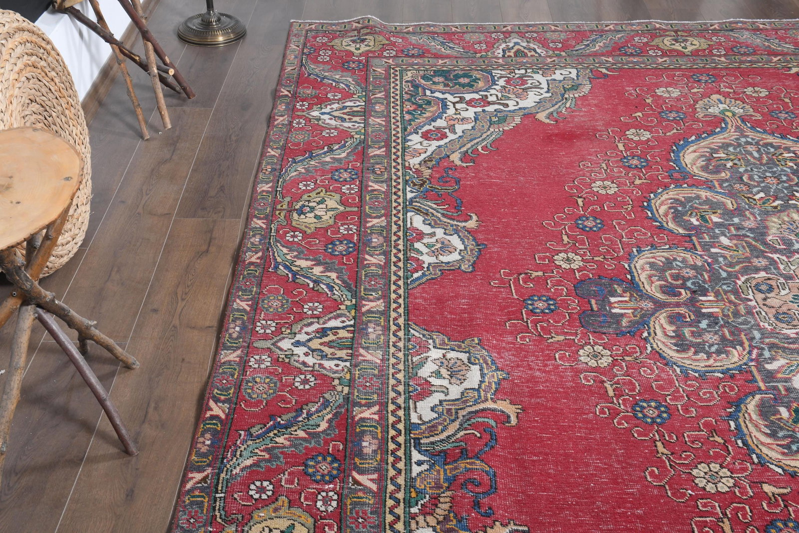 9'3x11'8 ft, PERSIAN MINIMALIST RUG - 6