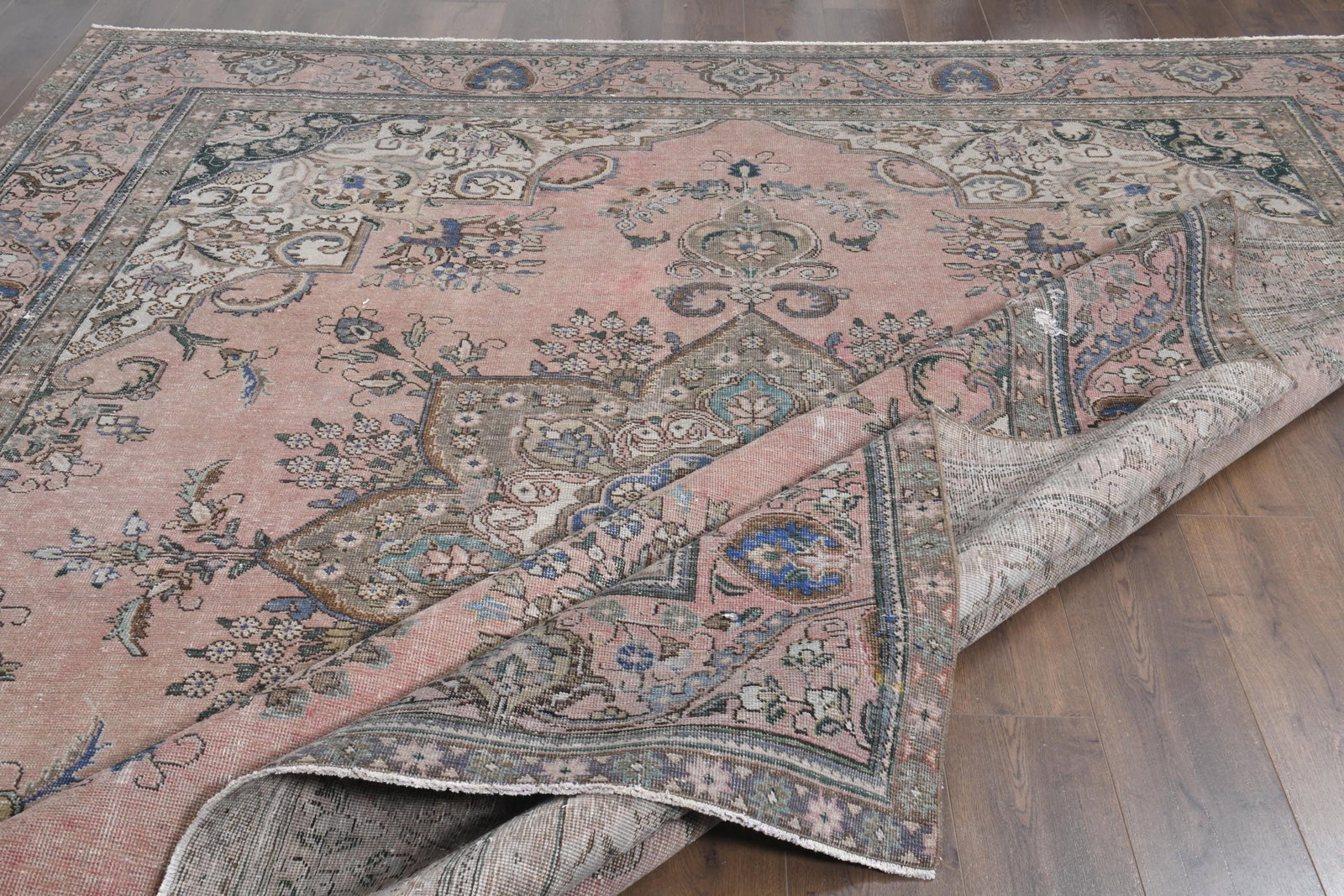 9'8x12'4 ft, PINK PERSIAN RUG, Home Decor - 2