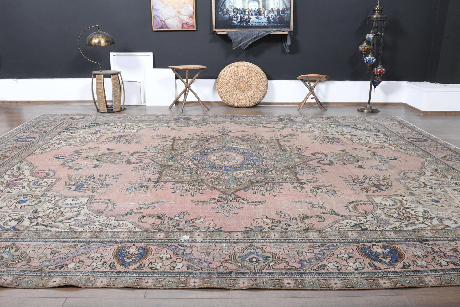 9'8x12'4 ft, PINK PERSIAN RUG, Home Decor - 9