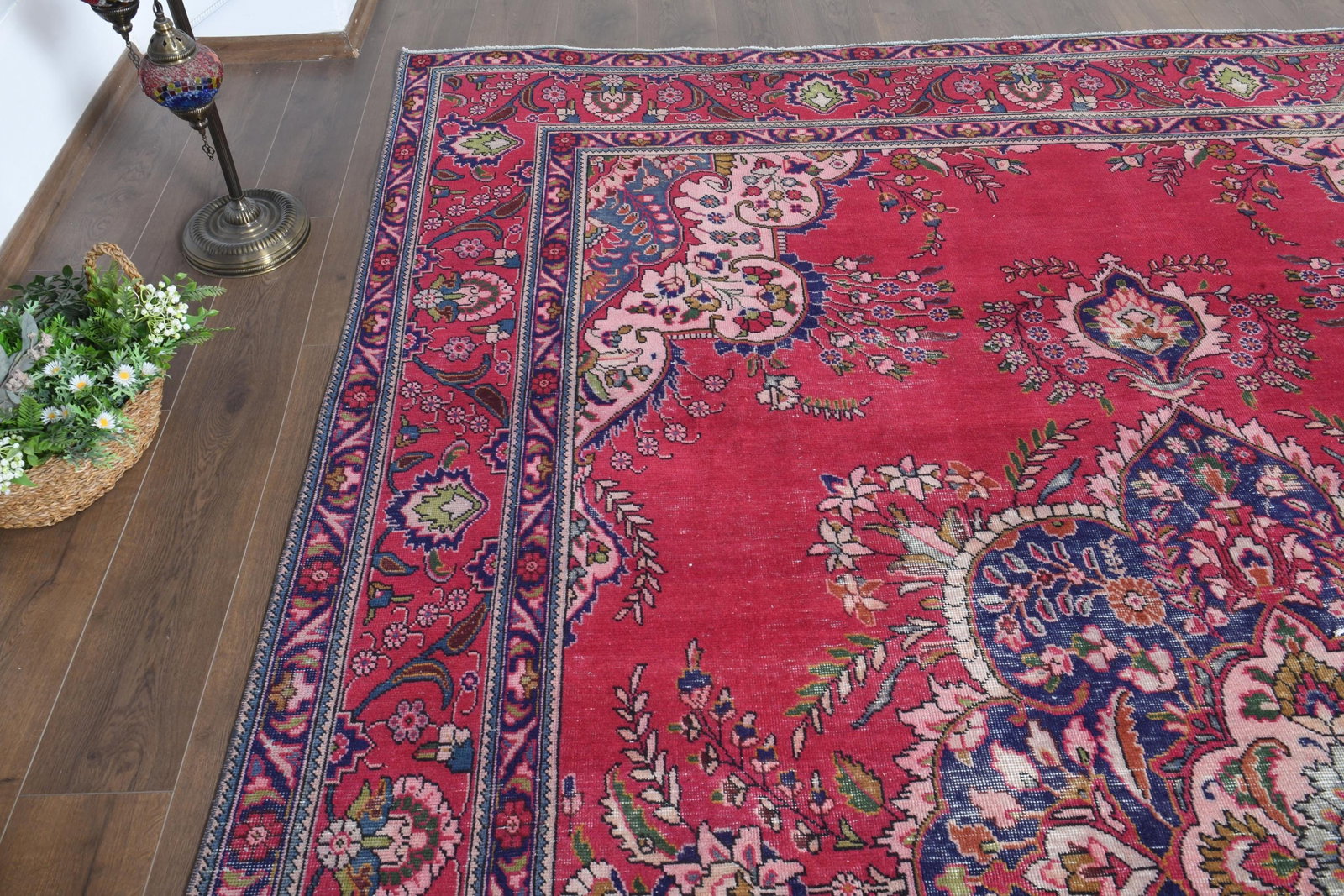 9'3x13 ft, PERSIAN MINIMALIST RUG, Oversized - 8